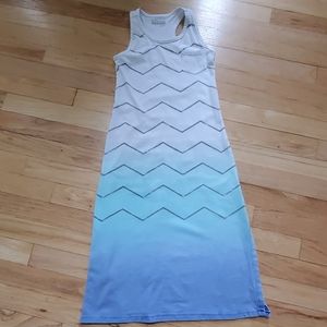 Girls Ombre Chevron tank maxi